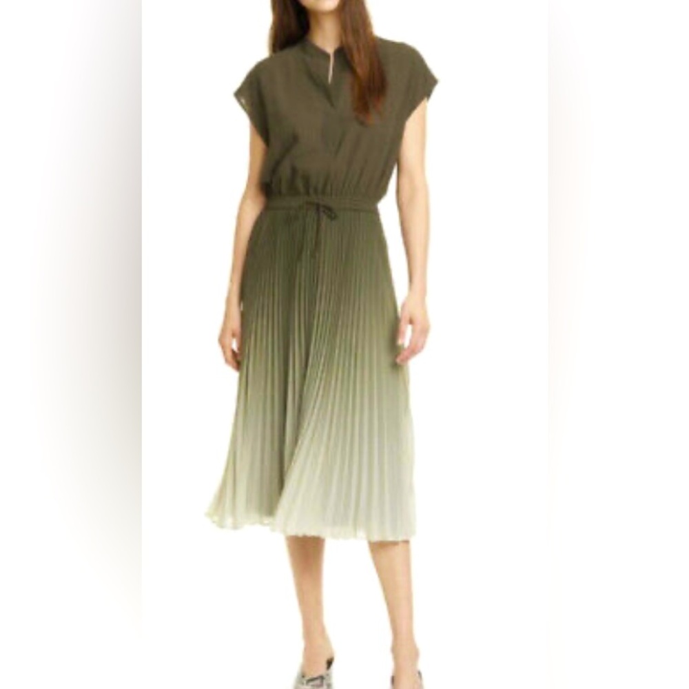 Elegant Ombré green dress